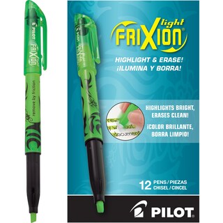 Foto 1 | Foto 1 | Highlighters Pilot Frixion Light, Punta Cincelada Borrable, Paquete De 12 - Venta Internacional.