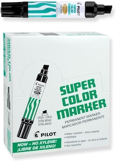 Foto 1 | Foto 1 | Rotuladores Permanentes Pilot Super Color Jumbo, 12 Unidades, Tinta Negra - Venta Internacional.