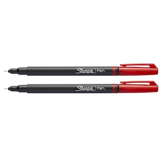 Foto 6 | Foto 6 | Bolígrafos Con Punta De Fieltro Sharpie Fine Point, 0,4 Mm, Color Rojo, 12 Unidades - Venta Internacional.
