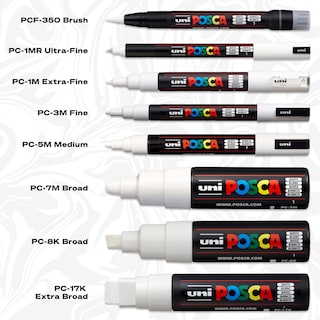 Foto 4 | Foto 4 | Marcadores De Pintura Posca 5m, Tamaño Mediano, Con Puntas Reversibles, Juego De 8 Piezas - Venta Internacional.