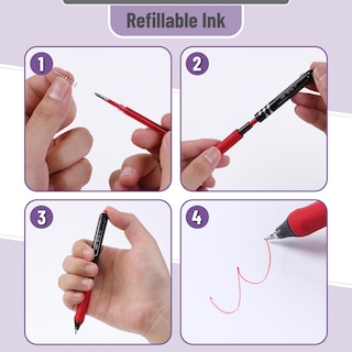 Foto 5 | Foto 5 | Bolígrafos De Gel Mr. Pen Retráctiles De Punta Fina De 0,7 Mm, Paquete De 8 - Venta Internacional.