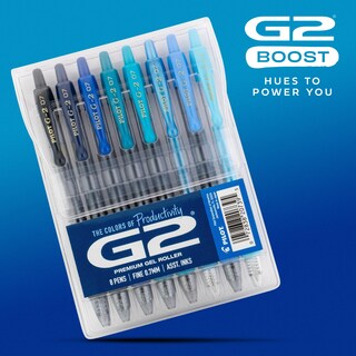 Foto 2 | Foto 2 | Bolígrafos De Gel Pilot G2 Premium G2 Boost Blues 0.7 Mm Paquete De 8 - Venta Internacional.