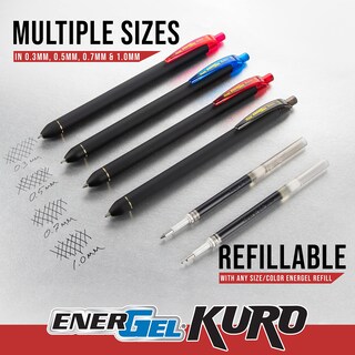 Foto 6 | Foto 6 | Bolígrafo Pentel Energel Kuro Shades Of The Ocean Paquete De 5 - Venta Internacional.