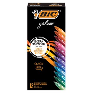 Foto 1 | Foto 1 | Bolígrafos De Gel Bic Gelocity Secado Rápido 0 7 Mm Punta Mediana Paquete De 12 - Venta Internacional.