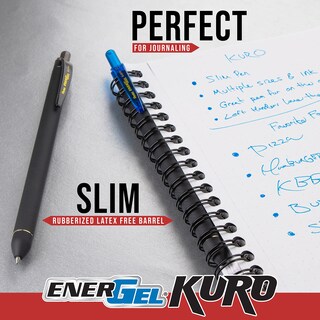 Foto 4 | Foto 4 | Pen Pentel Energel Kuro Liquid Gel 0.7 Mm Color Negro Paquete De 5 - Venta Internacional.