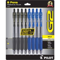 Bolígrafos De Gel Pilot G2 Premium Bold Point  1 Mm  Paquete De 8 - Venta Internacional.