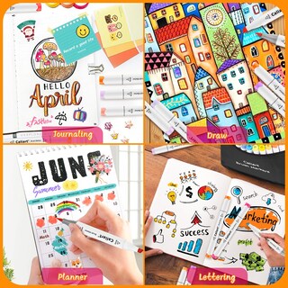 Foto 6 | Foto 6 | Juego De Rotuladores Caliart  18 Colores  Brocha Y Cincel  Doble Punta  Alcohol - Venta Internacional.