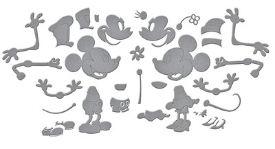 Foto 7 | Foto 7 | Juego De Troqueles De Corte Y Adornos Encuadernadores Y Hechizos Steamboat Willie - Venta Internacional.
