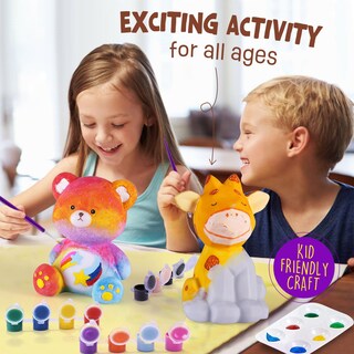 Foto 2 | Foto 2 | Kit De Pintura Laoese Deer Lamp Con Pinturas Y Pinceles Para Niños De 6 A 14 Años - Venta Internacional.