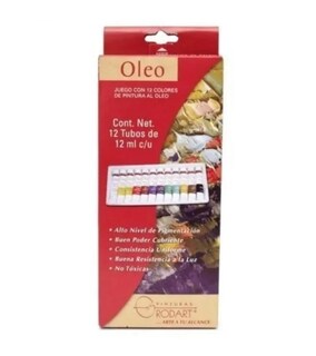 Foto 3 | Foto 3 | Kit Estuche Pintura Óleo Rodart Arte Tubo 12 Ml 12 Colores