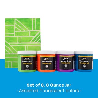 Foto 5 | Foto 5 | Tinta De Impresión En Bloque Para Saxo Versablock A Base De Agua, 240 Ml, Juego De 8 - Venta Internacional.