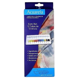 Foto 1 | Foto 1 | Acuarelas Rodart 12 Multicolor Tubos 12 ml Colores