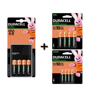 Foto 1 | Foto 1 | Kit Cargador Duracell con 4 Pilas Recargables AA más 4 Pilas Recargables Duracell AA más 4 Pilas Recargables Duracell AAA