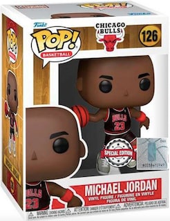 Foto 2 | Foto 2 | Figura Funko Pop NBA Bulls de Michael Jordan (Black Pinstripe Jersey) #126 Special Edition
