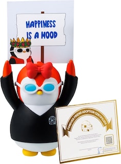 Foto 2 | Foto 2 | Venta Internacional- Figura Pudgy Pingüinos Afirmación Positiva Signo Tarjetero Escritorio