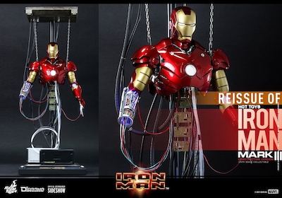 Foto 6 | Foto 6 | Figura Hot Toys Iron Man Mark III Construction Versión Marvel Escala 1:6