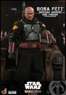 Foto 4 | Foto 4 | Figura Hot Toys 1/6 De Escala Star Wars The Mandalorian Boba Fett (repaint Armor) And Throne