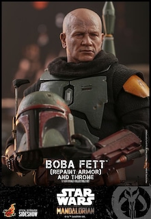 Foto 7 | Foto 7 | Figura Hot Toys 1/6 De Escala Star Wars The Mandalorian Boba Fett (repaint Armor) And Throne