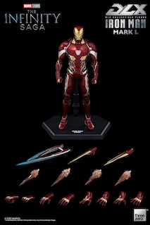 Foto 8 | Foto 8 | Figura Threezero Dlx Avengers Infinity War: Iron Man Mark 50