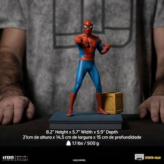 Foto 8 | Foto 8 | Estatua Coleccionable Iron Studios Spider-man ('60 Animated Series) 1:10 De Escala