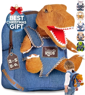 Foto 1 | Foto 1 | Mochila Naturally Kids Con Forma De Dinosaurio Para Niños De 2 A 5 Años - Venta Internacional.
