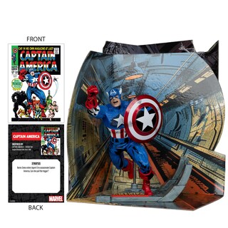 Foto 2 | Foto 2 | Figura De Colección Mcfarlane Toys Marvel Capitán América 1:10 - Venta Internacional.