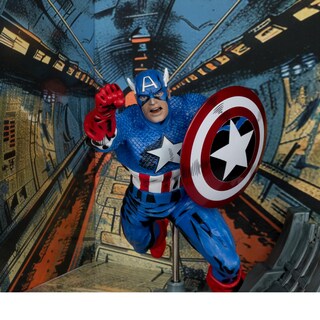 Foto 3 | Foto 3 | Figura De Colección Mcfarlane Toys Marvel Capitán América 1:10 - Venta Internacional.
