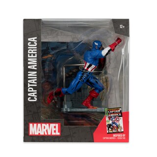 Foto 6 | Foto 6 | Figura De Colección Mcfarlane Toys Marvel Capitán América 1:10 - Venta Internacional.