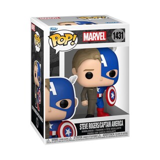 Foto 1 | Foto 1 | Figura De Vinilo Coleccionable Funko Pop Marvel Split Captain America - Venta Internacional.