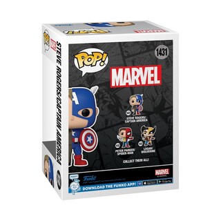 Foto 3 | Foto 3 | Figura De Vinilo Coleccionable Funko Pop Marvel Split Captain America - Venta Internacional.