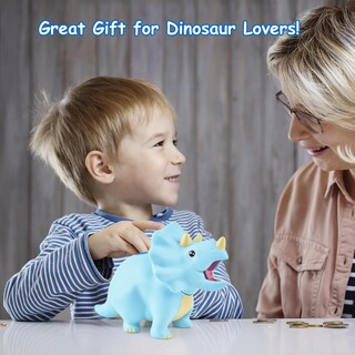 Foto 3 | Foto 3 | Hucha Con Forma De Dinosaurio Pjdrllc De Plástico Irrompible Para Niños - Venta Internacional.