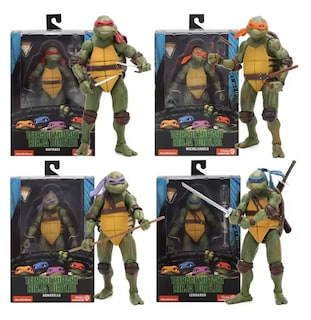 Foto 1 | Foto 1 | Pack 4 Figuras Tortugas Ninja Tmnt Película 1990