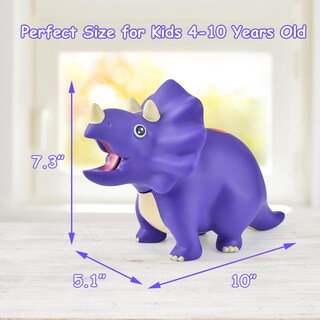 Foto 4 | Foto 4 | Hucha Con Forma De Dinosaurio Pjdrllc De Plástico Irrompible Para Niños - Venta Internacional.