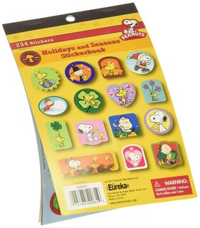 Foto 2 | Foto 2 | Libro De Pegatinas Eureka Back To School Classroom Peanuts 234 Unidades - Venta Internacional.