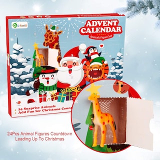 Foto 4 | Foto 4 | Calendario De Adviento D-fantix Kids Animals 2024 Con Juguetes Realistas - Venta Internacional.