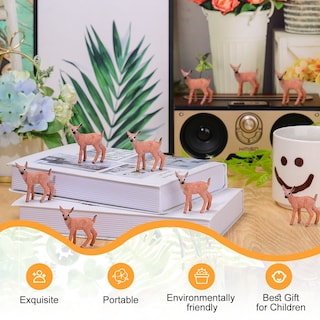 Foto 4 | Foto 4 | Figuras De Ciervo En Miniatura Skylety, 14 Piezas, Para Manualidades - Venta Internacional.