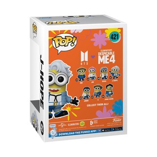 Foto 3 | Foto 3 | Figura De Vinilo Funko Pop! Rocks Minions X Bts J-hope, 10,5 Cm - Venta Internacional.