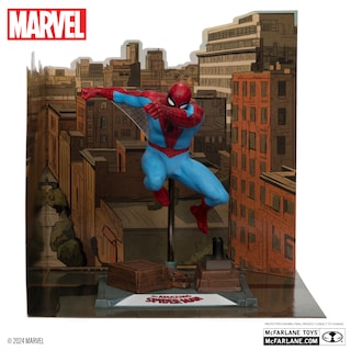 Foto 3 | Foto 3 | Figura Coleccionable De Spider-man A Escala 1:10 Con Escena, Etiqueta Dorada