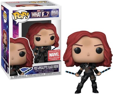 Foto 1 | Foto 1 | Figura De Vinilo Funko Pop! Marvel, ¿y Si? Black Widow Collector Corps 894, Postapocalíptico - Venta Internacional.