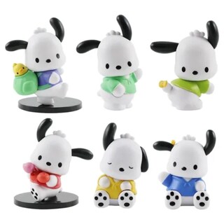 Foto 1 | Foto 1 | Set 6 Figuras Pochacco Sanrio Hello Kitty Coleccionable