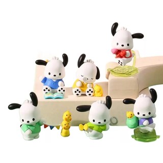 Foto 4 | Foto 4 | Set 6 Figuras Pochacco Sanrio Hello Kitty Coleccionable