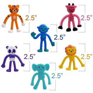 Foto 3 | Foto 3 | Juego De 48 Figuras Flexibles De Animales Artcreativity Para Niños - Venta Internacional.