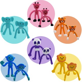 Foto 4 | Foto 4 | Juego De 48 Figuras Flexibles De Animales Artcreativity Para Niños - Venta Internacional.