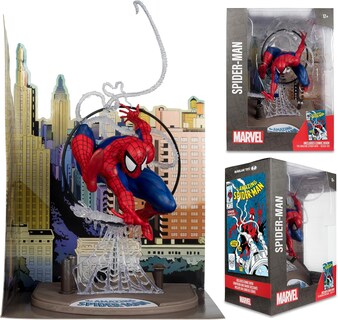 Foto 7 | Foto 7 | Figura De Colección Spiderman Posada A Escala 1:6 Con Escena Y Cómic (basado En The Amazing Spider-man #301)