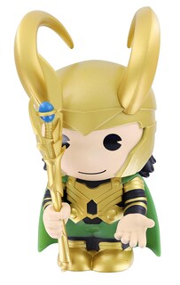 Foto 1 | Foto 1 | Banco Figurado Con Monograma Marvel Loki 20 Cm Pvc Importado - Venta Internacional.