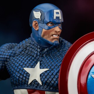 Foto 6 | Foto 6 | Busto De Resina Diamond Select Toys Marvel Capitán América 1:7 - Venta Internacional.