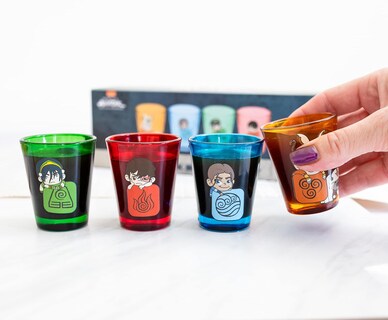 Foto 3 | Foto 3 | Set Shot Glass Avatar Chibi X4 De Surreal Entertainment - Venta Internacional.