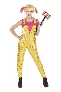 Foto 1 | Foto 1 | Disfraz De Arlequín Para Adulto Top Corto Y Mono Talla Xl Dorado - Venta Internacional.