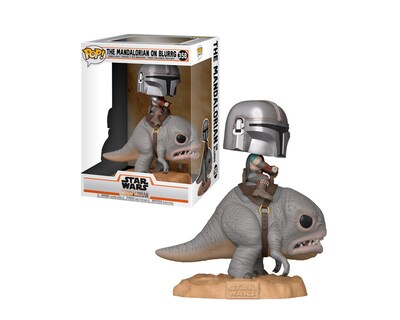 Foto 1 | Foto 1 | Figura Funko Pop The Mandalorian On Blurrg 358 Star Wars