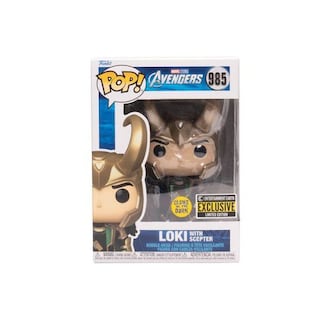 Foto 3 | Foto 3 | Loki Con Cetro 985 Vengadores Edicion Especial Glow Marvel Funko Pop
